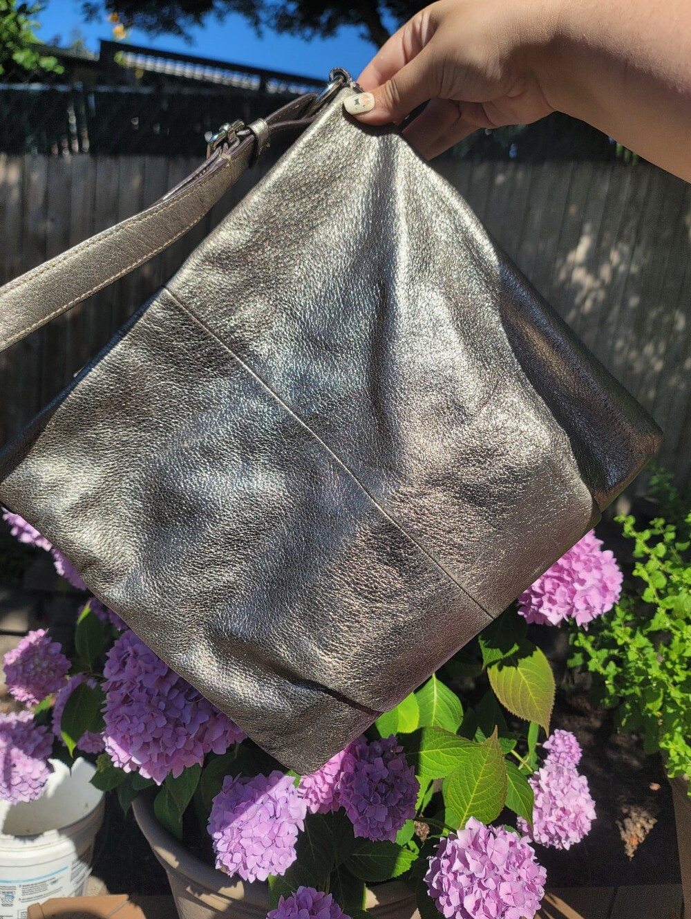 Coach Madison Isabelle Metallic Leather Slouchy Hobo 2012 - Picture 13 of 16